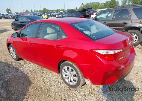 2014 Toyota Corolla Le from USA, damaged, VIN 2T1BURHE4EC189685
